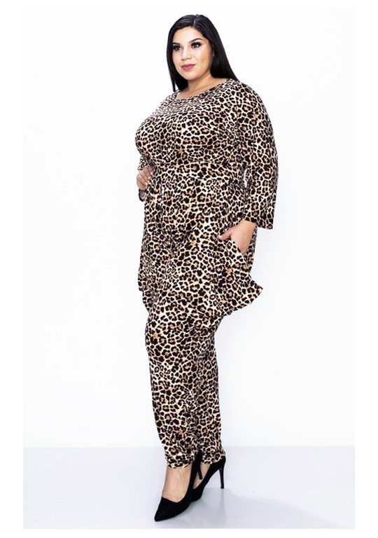 cheetah jumpsuit