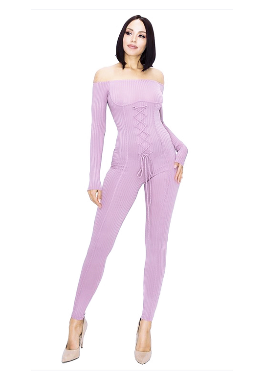 purple jumpsuit